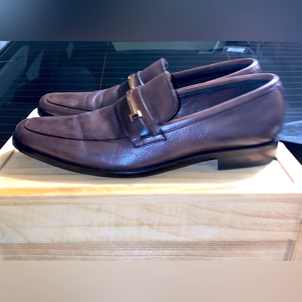 Hugo boss Carl style dark Brown loafer